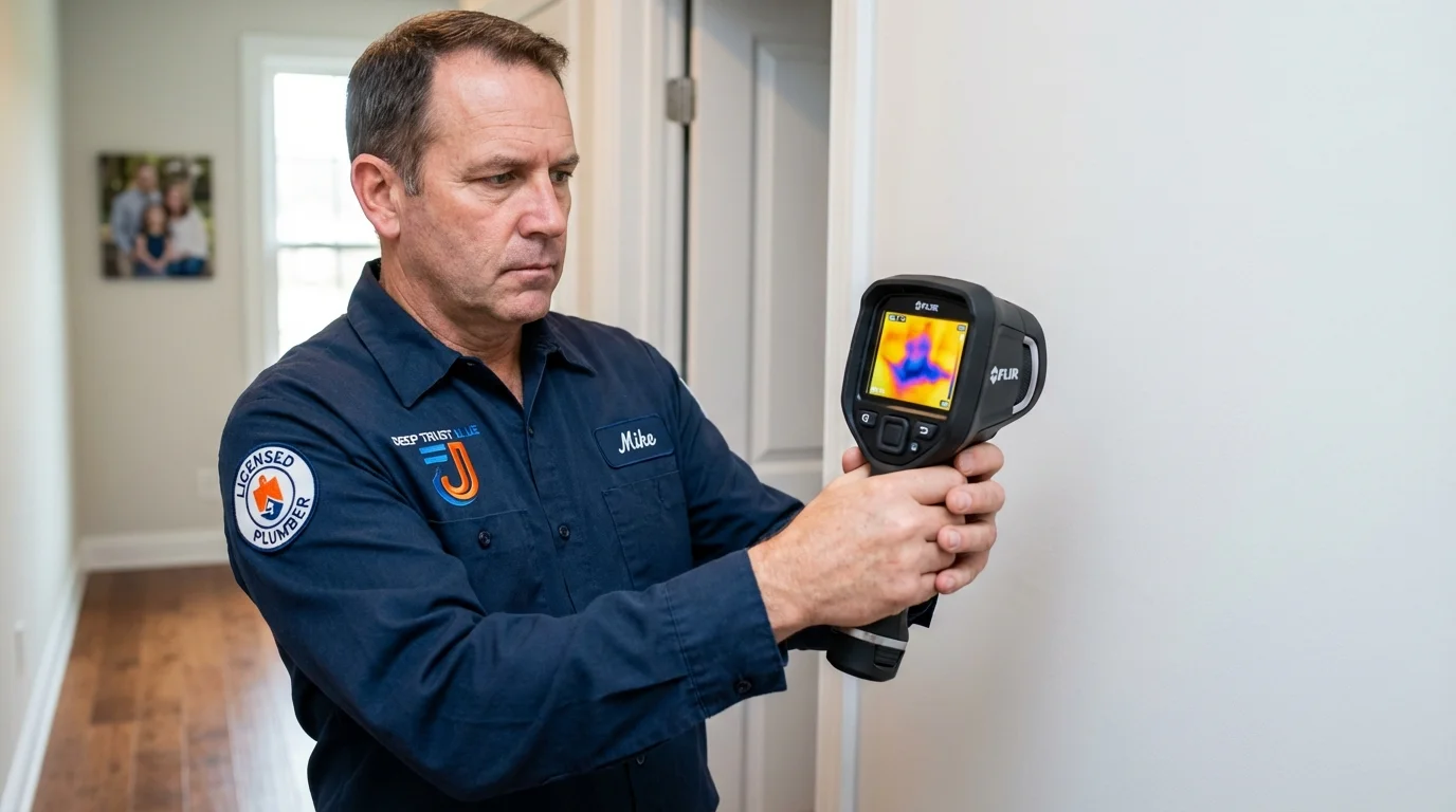 Thermal imaging leak detection by Johns Plumbing LLC in Gloucester City